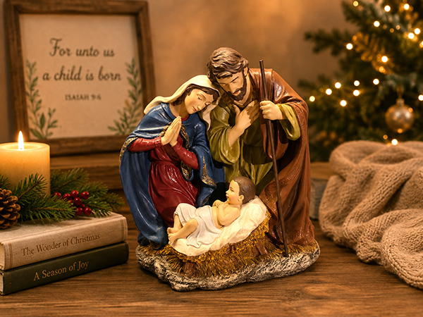 Home holy family figures