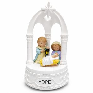 Hope Holy Family Nativity Arch Music Box-kwa15245