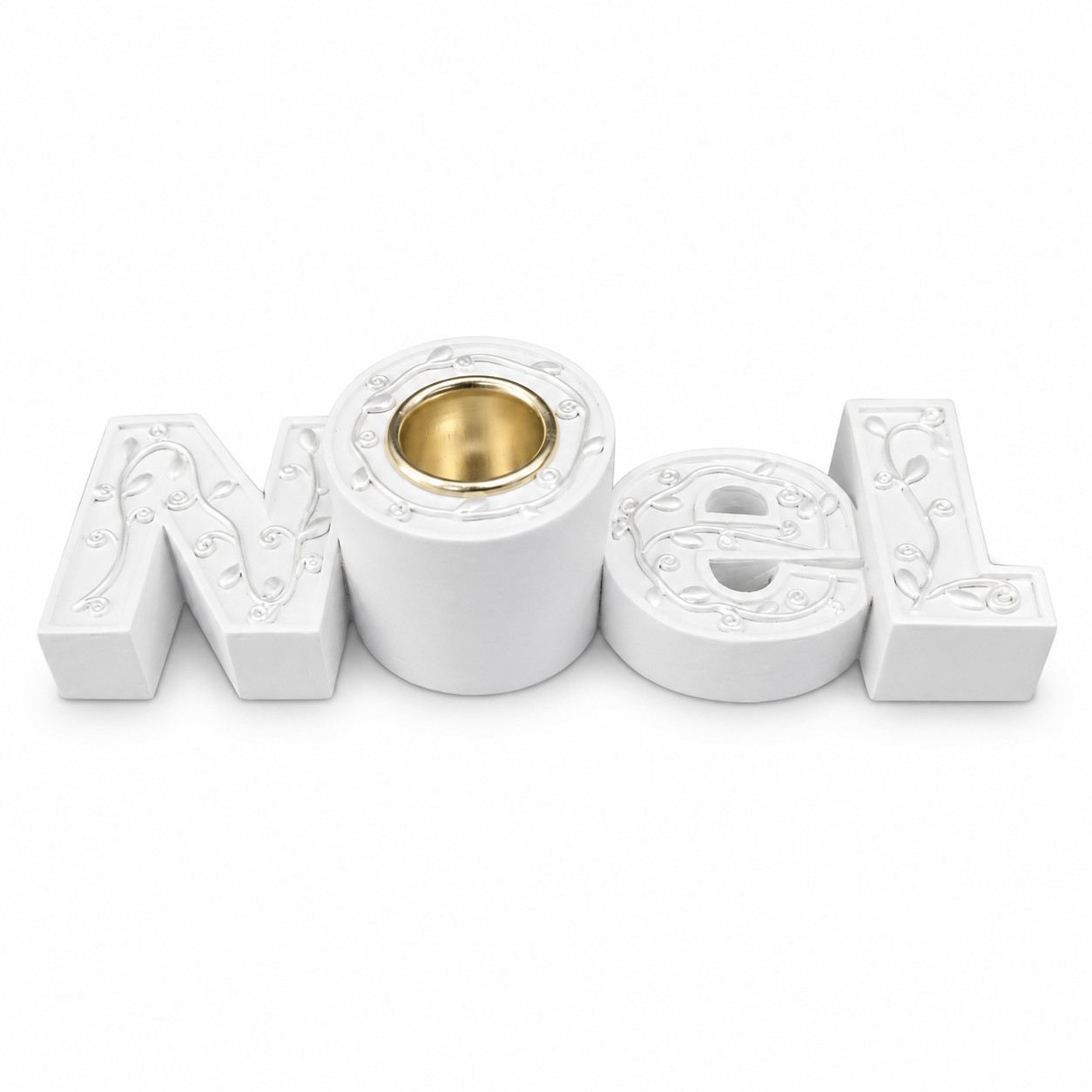 White NOEL Word-Shaped Christmas Candle Holder-ks14a050 White NOEL Word-Shaped Christmas Candle Holder-ks14a050
