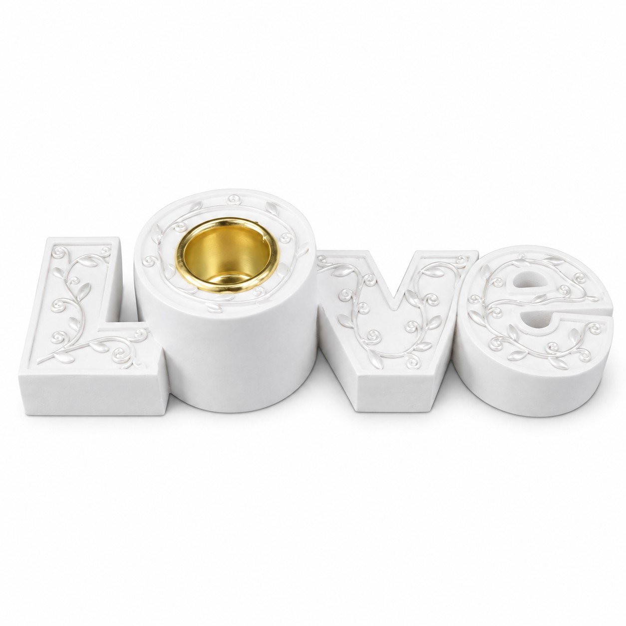 White LOVE Word-Shaped Christmas Candle Holder-ks14a052 White LOVE Word-Shaped Christmas Candle Holder-ks14a052
