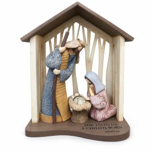 Resin Holy Family Nativity Stable-kwa20100
