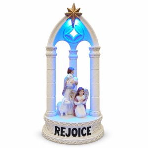 Rejoice Shepherd and Angel Blue LED Gothic Arch-kws18069
