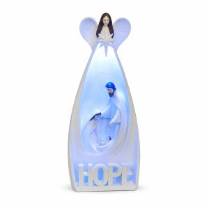 Hope Angel LED Holy Family Nativity Figurine-kws22015