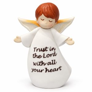 Trust in the Lord Child Angel Inspirational Figurine-kwa16275