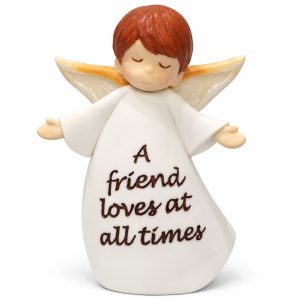 A Friend Loves Always Child Angel Inspirational Figurine-kwa16276