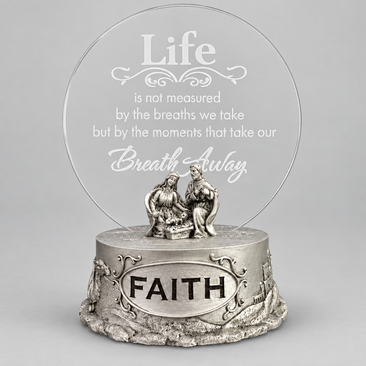 Life Is Not Measured LED Holy Family Acrylic Plaque-kwa18114 gray Life Is Not Measured LED Holy Family Acrylic Plaque-kwa18114 gray