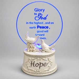 Glory to God Blue LED Dove Acrylic Scripture Plaque-kwa18125 gray