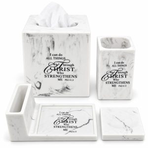 Philippians 4:13 Christian Bathroom Accessory Set-kwa19140