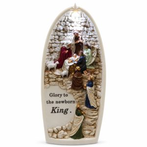 Lighted Nativity Arch Figurine — Glory to the Newborn King-kws17036