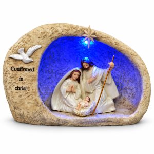 Confirmed in Christ Blue LED Holy Family Grotto-kws17136