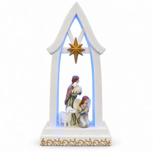 Shepherd and Angel Blue LED Bethlehem Star Arch-kws18074