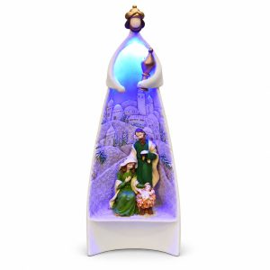 Lighted Wise Man Incense Vessel Nativity Scene-kws17015 white square