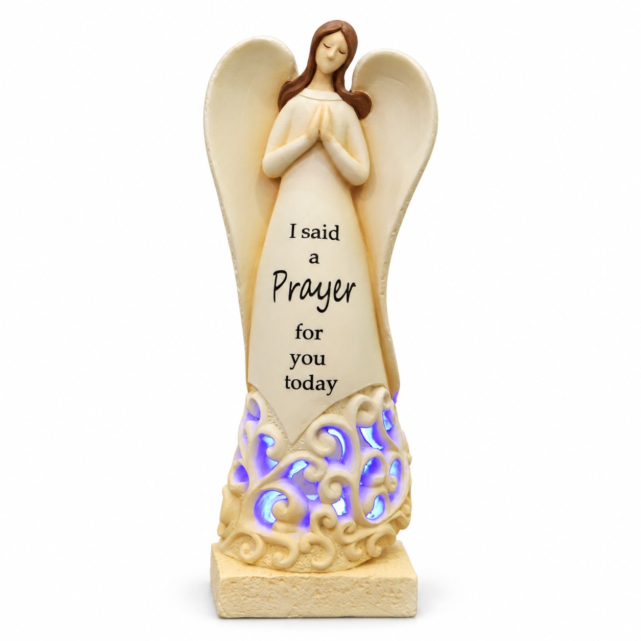 I Said a Prayer for You Lighted Angel Figurine-kws17146 I Said a Prayer for You Lighted Angel Figurine-kws17146