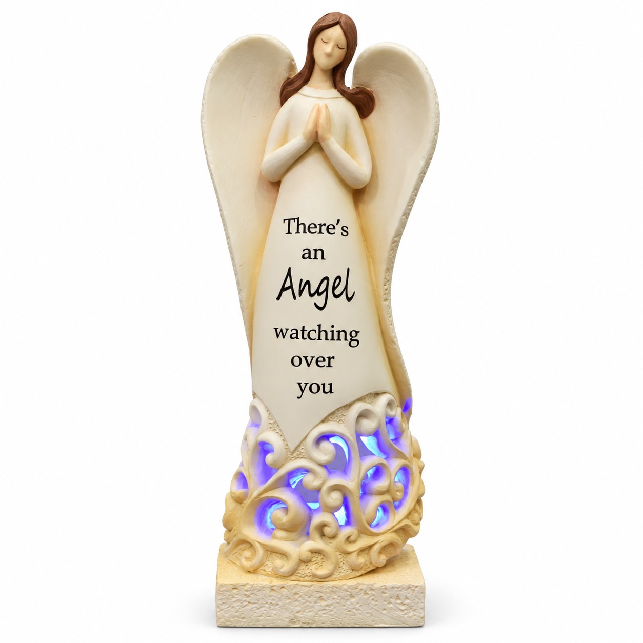 Angel Watching Over You Lighted Guardian Figurine-kws17152 Angel Watching Over You Lighted Guardian Figurine-kws17152